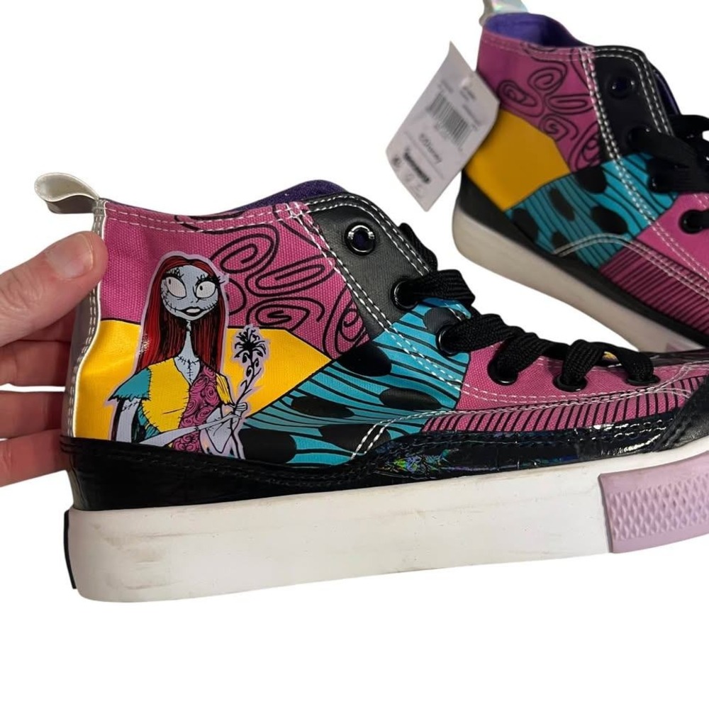 Nightmare Before Christmas Disney High Top Lace-up Sneakers Shoes Womens Sz 7 - Picture 2 of 9